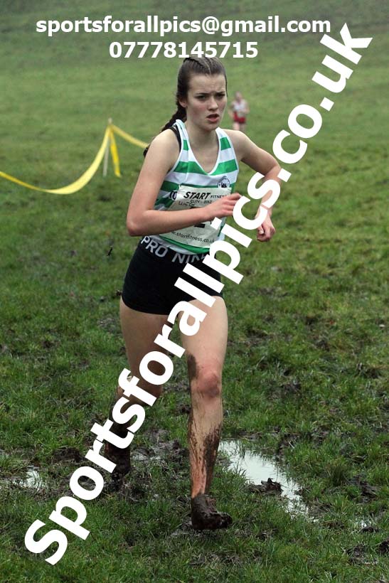 Girls under-15s, NECAA Junior Cross Country Relays, Thornley Farm, Peterlee, Saturday, December 12th. Photo: David T. Hewitson/Sports for All Pics